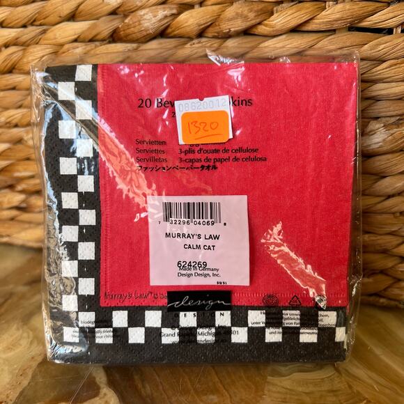 Funny Cat Napkins: Unopened - Picture 3 of 3